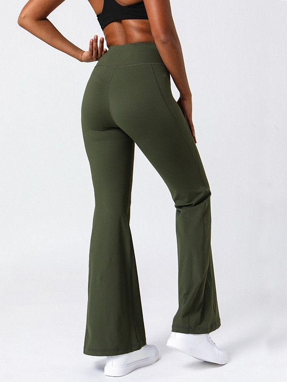 Damen Hohe Taille Ausgestellte Yogahose Sporthose FH206