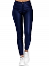 Damen Skinny High Waist Leggings aus Lederimitat FH212
