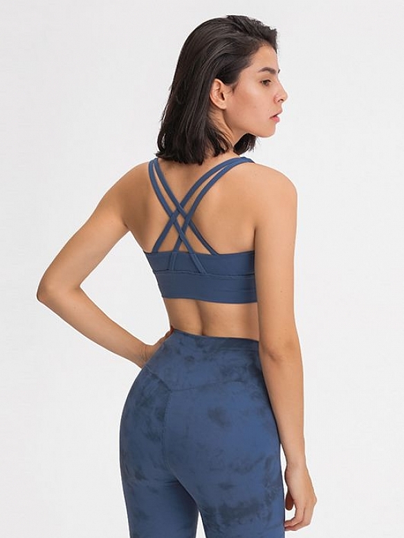 Damen High Support Sport-BH Yoga-Top FT023