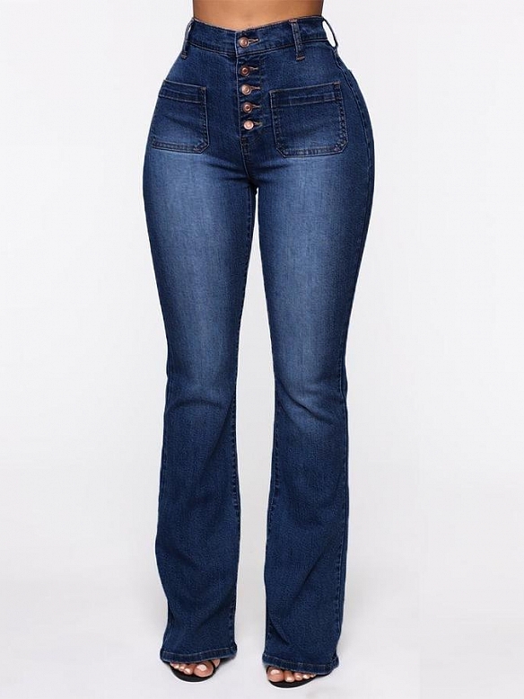 Damen Flare High Waist Jeans FH153