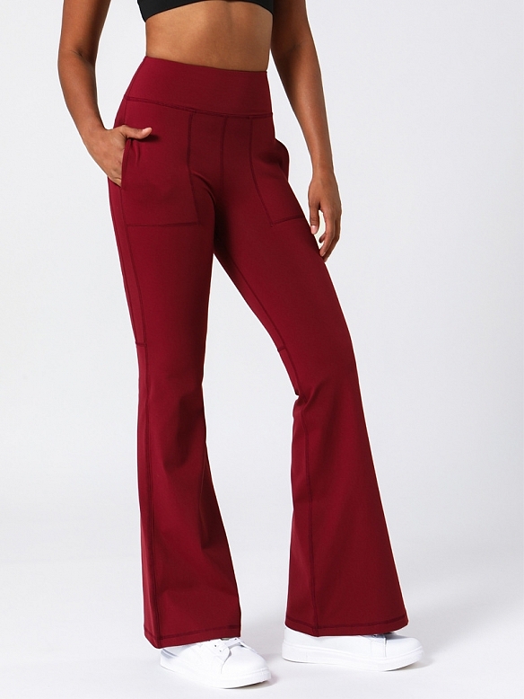 Damen Ausgestellte Yogahose mit Hoher Taille FH207