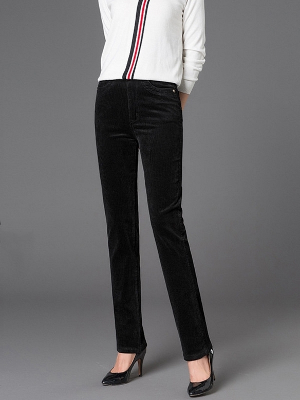 Damen High Waist Cordhose mit Hoher Taille FH233