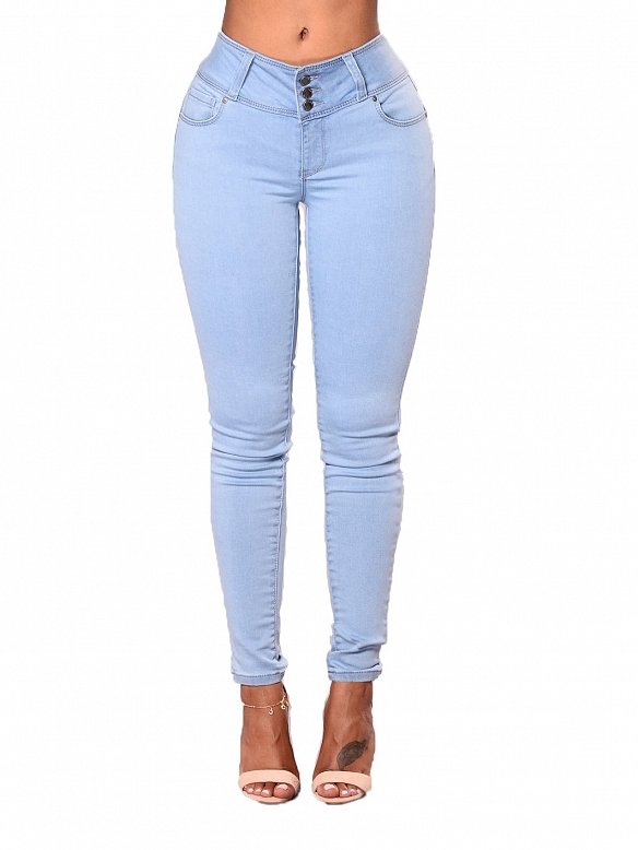 Damen High Waist Shaping-Jeans FH128