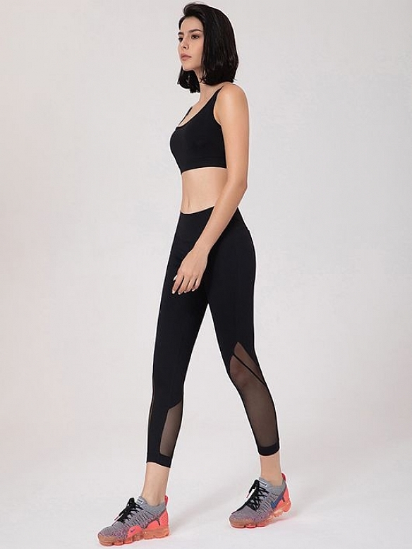 Damen Schnelltrocknendes Sport-Set mit Meshdetails FA011