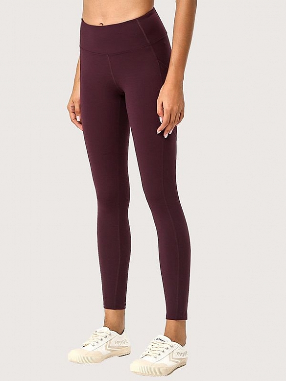 Damen High Waist Sport-Tights mit Taschen FH082