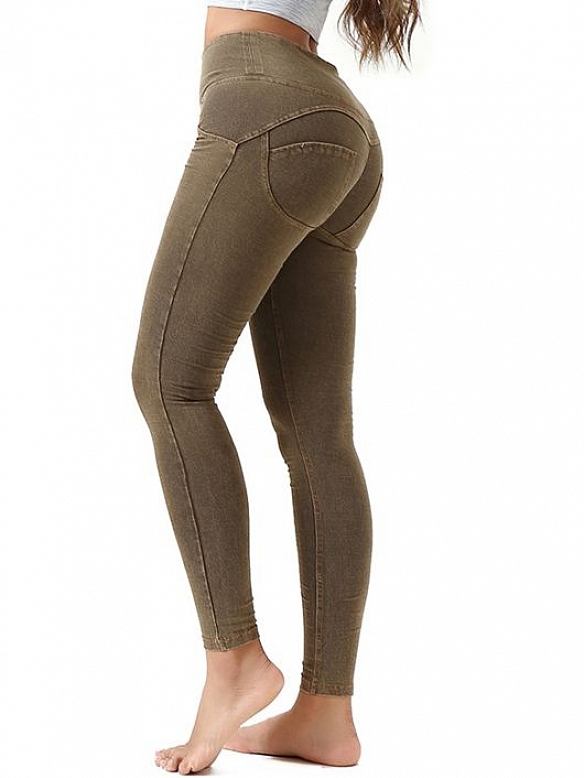 Damen High Waist Push Up Denimjeggings FH055