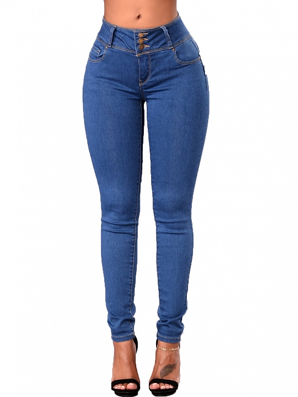 Damen High Waist Shaping-Jeans FH128
