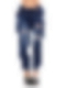 Damen Skinny Ankle Jeans mit Destroyed-Details FH155