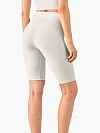 Damen Gerippte High Waist Radlershorts FH013
