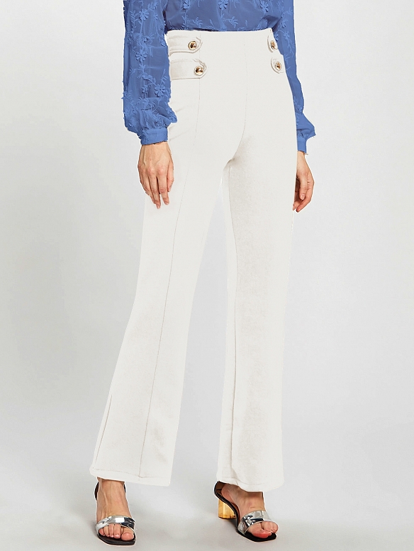 Damen Weite Hose mit Bügelfalten FH132