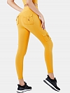 Damen Hohe elastische High Waist Shaping-Sporttights FH063