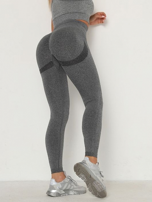 Damen Nahtlose Schnelltrocknende Leggings Sporttights FH057