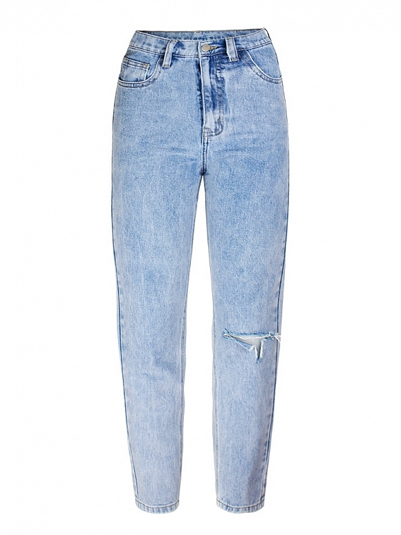 Damen Boyfriend Loose High Jeans FH203