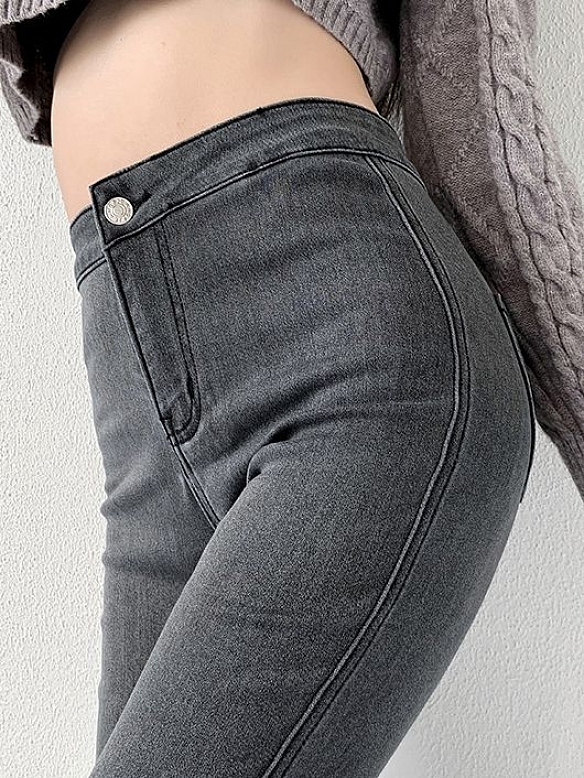 Damen Super Skinny High Jeans FH066