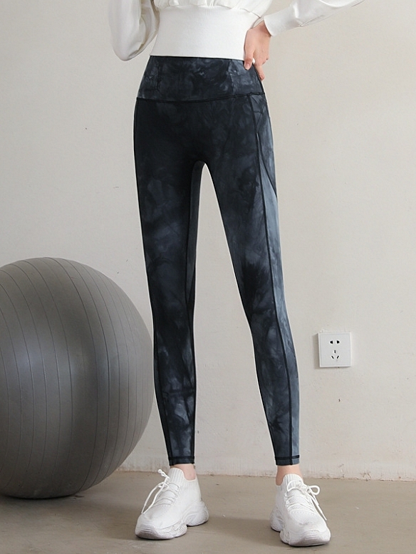 Damen Batik High Waist Push Up Sporttights Leggings FH217