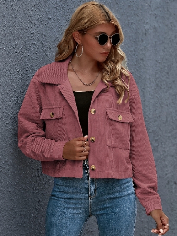 Damen Hemdjacke aus Cord FT049