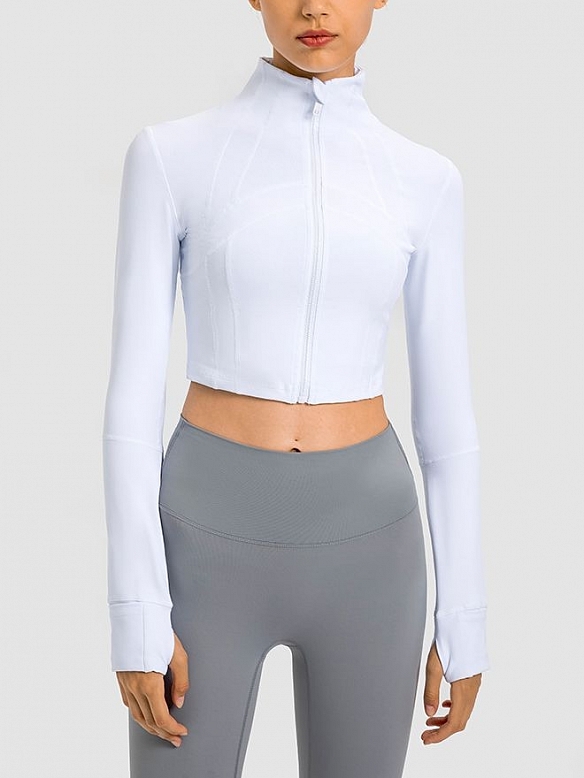 Damen Cropped Sportjacke Kurze Sportjacke FT033