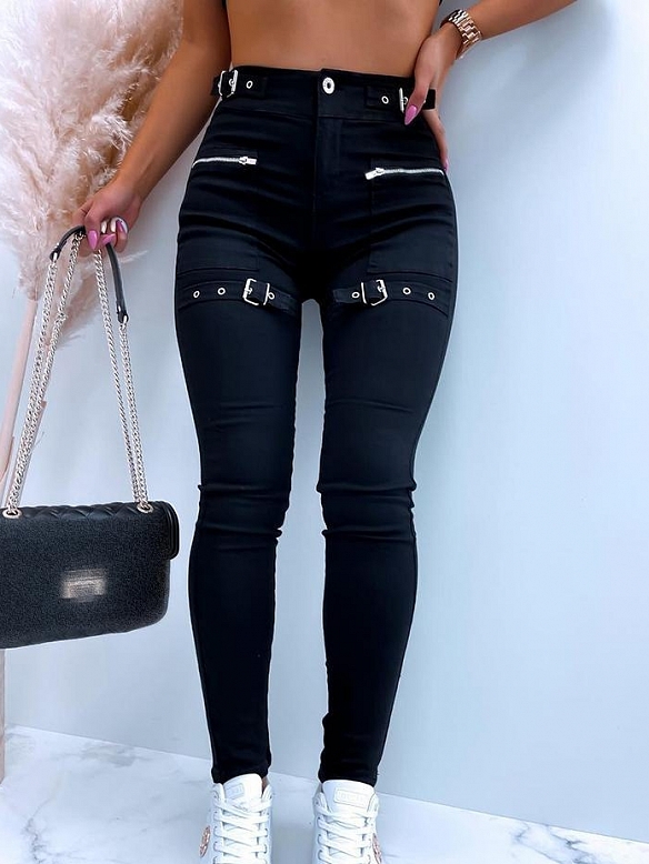 Damen Leggings mit Zippern FH137