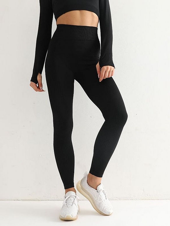 Damen High Waist Push Up Laufhose Sport-Leggings FH071