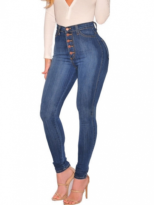 Damen Skinny High Jeans FH127