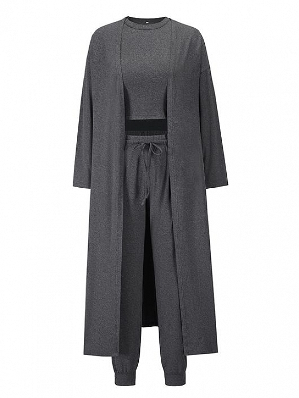 Damen 3-teiliges Gestrickter Sportanzug FA001