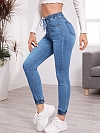 Damen Skinny High Jeans mit Kordelzug FH096