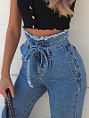 Damen Jeans mit hoher Taille und geradem Beinschnitt FH173