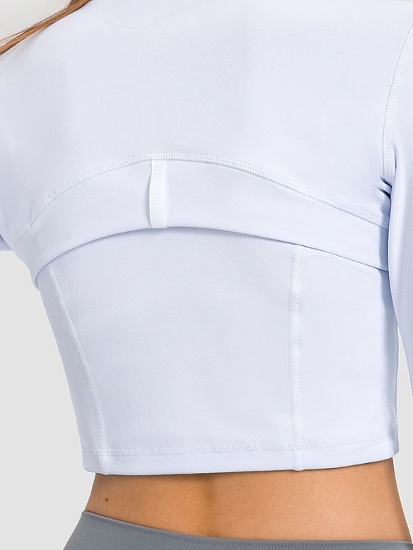 Damen Cropped Sportjacke Kurze Sportjacke FT033