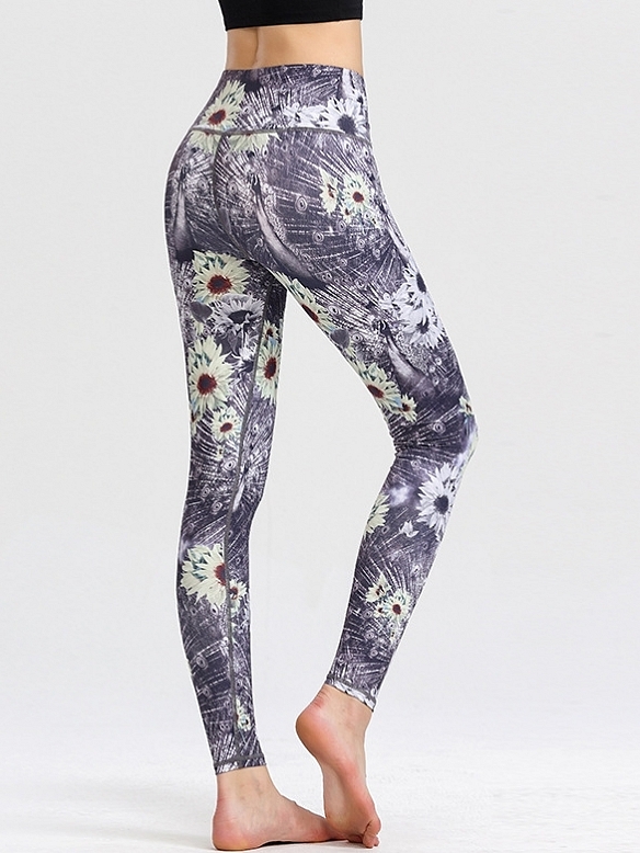 Damen Gemusterte Leggings Yogahose FH160