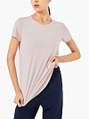 Damen Hohe elastische Sporttop T-shirt FT014