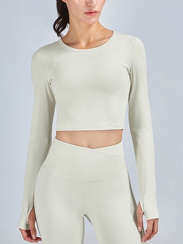 Damen Cropped Sportshirt FT030