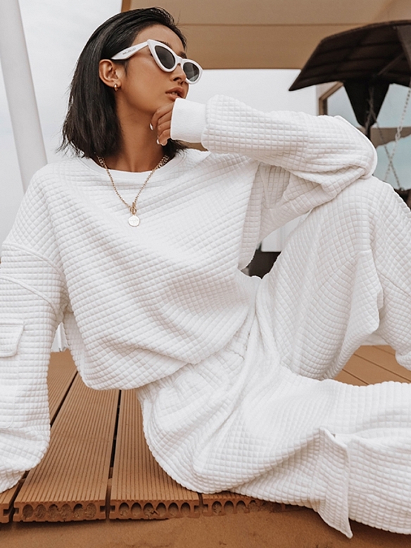 Damen Sport Set Sweatshirt und Sporthose FA023