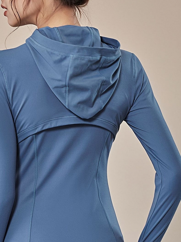 Damen Sportliche Kapuzenjacke FT034