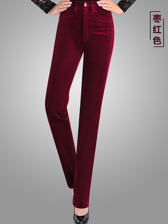 Damen High Waist Cordhose mit Hoher Taille FH233