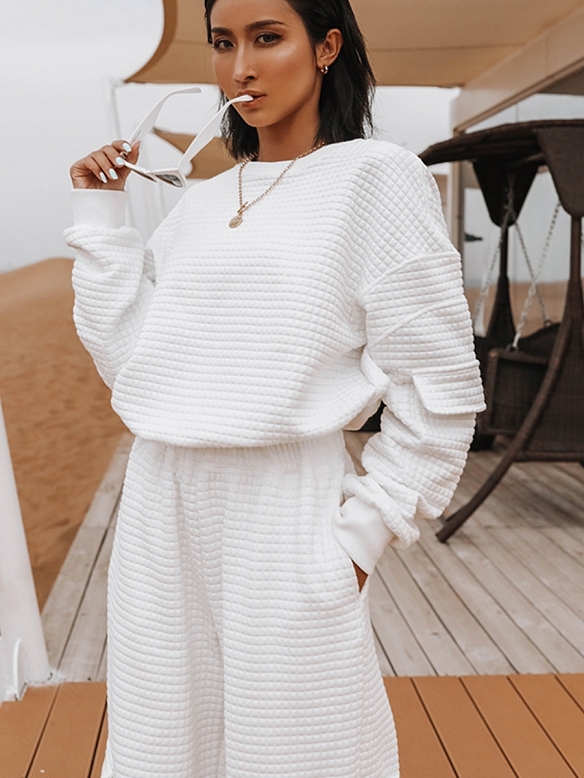 Damen Sport Set Sweatshirt und Sporthose FA023