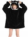 Kinder Gemusterte Oversized Hoodie FT054