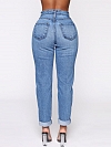 Damen Vintage Slim High Jeans FH100
