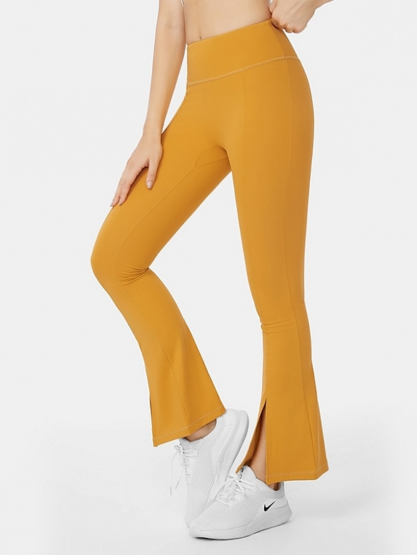 Damen Ausgestellte Sporthose mit Schlitzen FH232