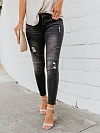 Damen Hohe elastische Skinny Regular Jeans FH244