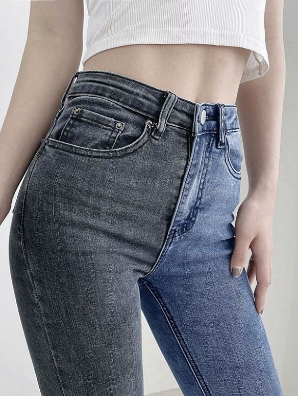 Damen Super Skinny High Jeans FH067