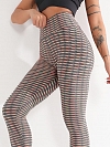Damen Hohe elastische Gestrickte Leggings Yogahose FH083