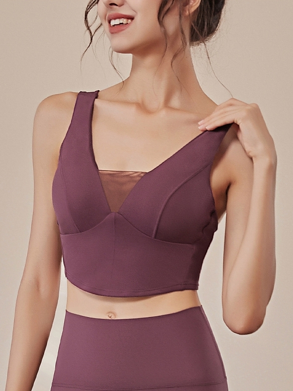 Damen High Support Sport-BH Fitness Bra Top FT055