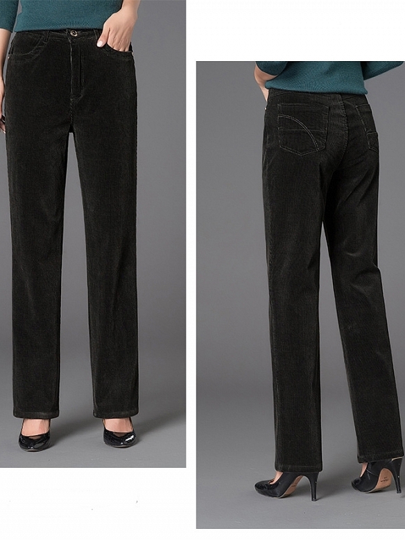 Damen High Waist Cordhose mit Hoher Taille FH233