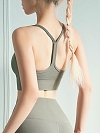 Damen Atmungsaktive Sport-BH Yoga Top FT007