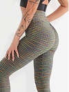 Damen Hohe elastische Gestrickte Leggings Yogahose FH083