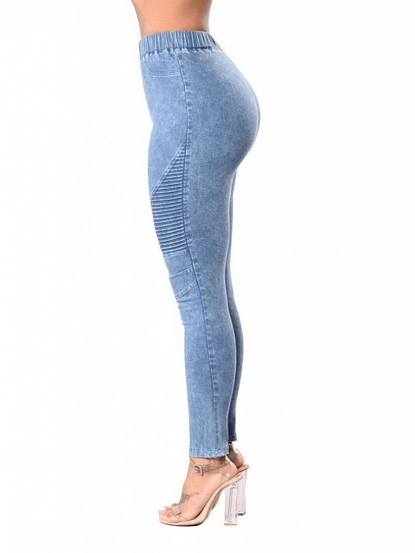 Damen Hohe elastische Shaping-Jeans FH114