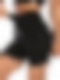 Damen Hight Waist Saunashorts mit Haken-Reihen FH048