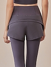 Damen Zweilagige High Waist Yogahose Shaping-Sporttights FH209