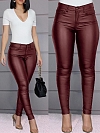 Damen Leggings aus Lederimitat FH140