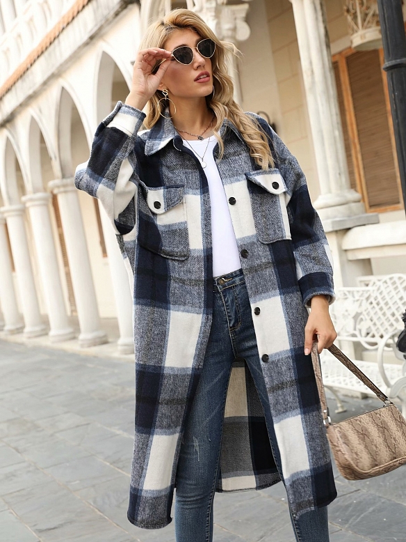 Damen Oversized Mantel FT040